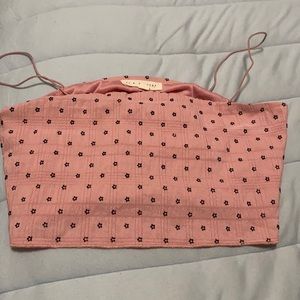 Light pink crop top, size small